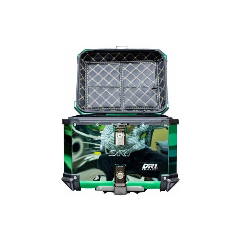 Maletero Baul Verde Dr1 Adventure 45 Litros Alupro