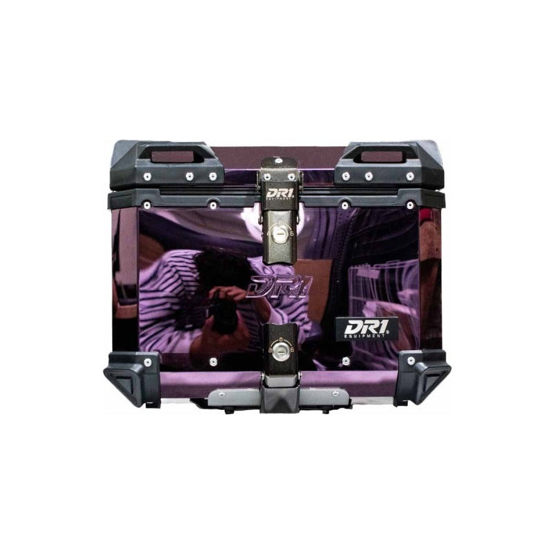 Maletero Baul Morado Dr1 Adventure 45 Litros Alupro