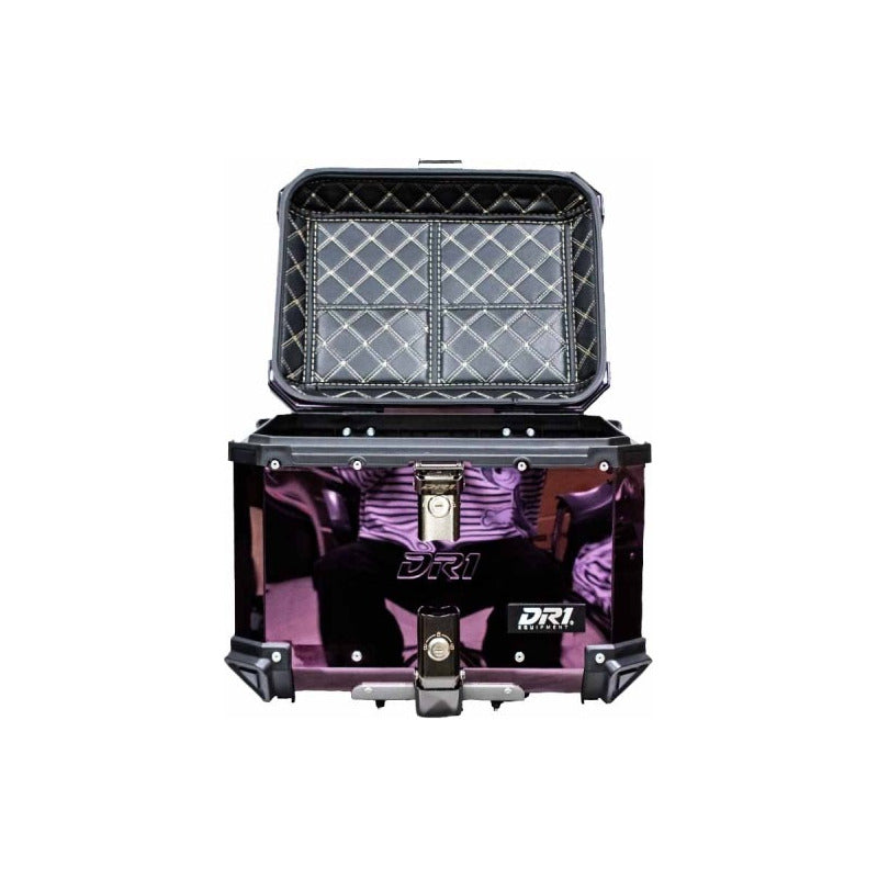 Maletero Baul Morado Dr1 Adventure 45 Litros Alupro