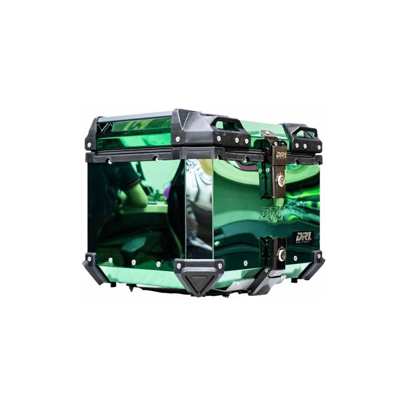 Maletero Baul Verde Dr1 Adventure 45 Litros Alupro