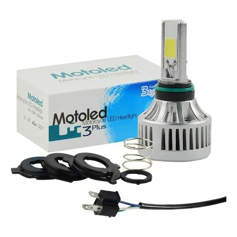 Bombillo Led H4 Motoled Original 3 Caras 4500 Lm Ac / Dc