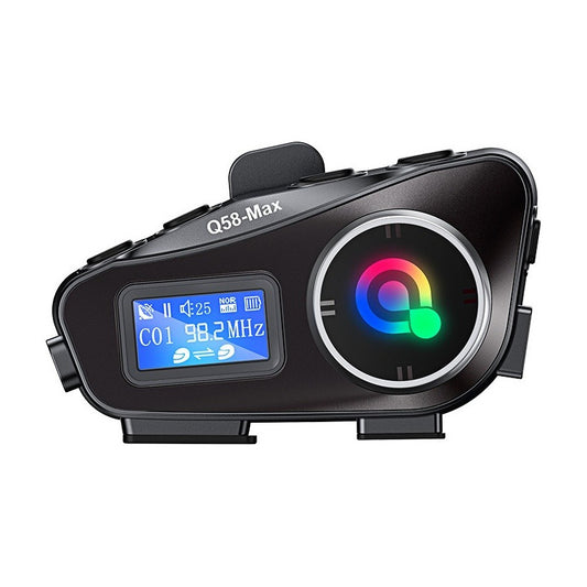 Intercomunicador Bluetooth Q58 Max Radio Fm Lcd Casco Moto