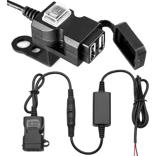 Cargador Para Moto Celular Doble Puerto Usb