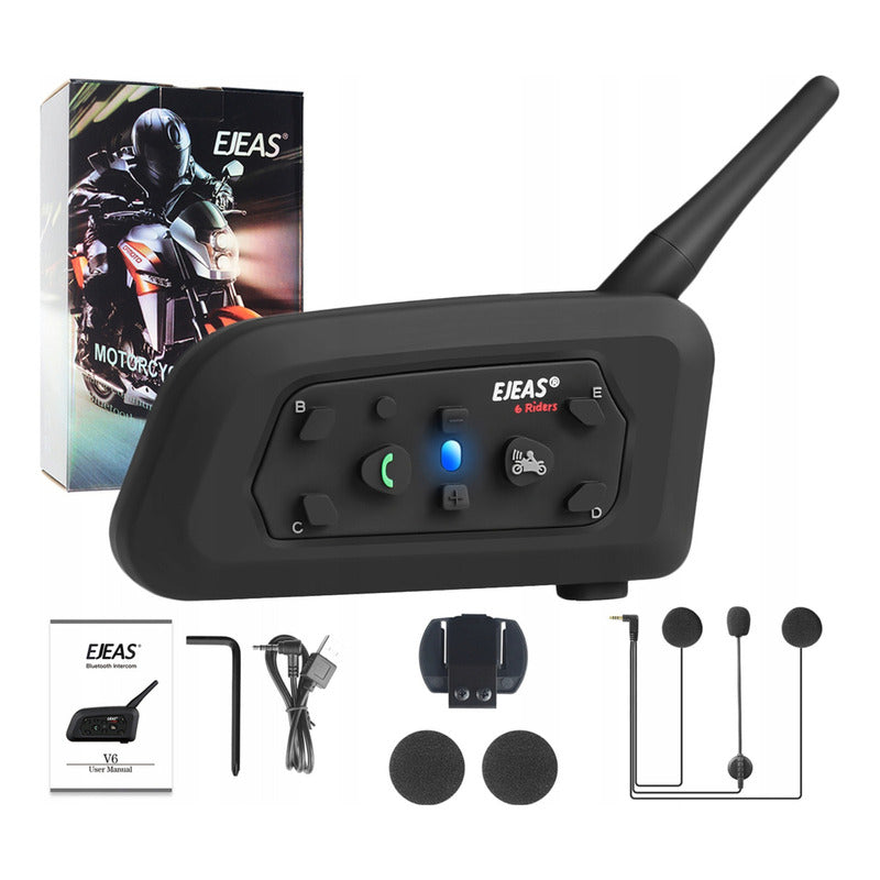 Intercomunicador Casco Moto Ejeas V6 PRO+