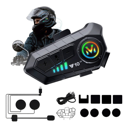 Intercomunicador Casco Moto Bluetooth Y10 2x DSP