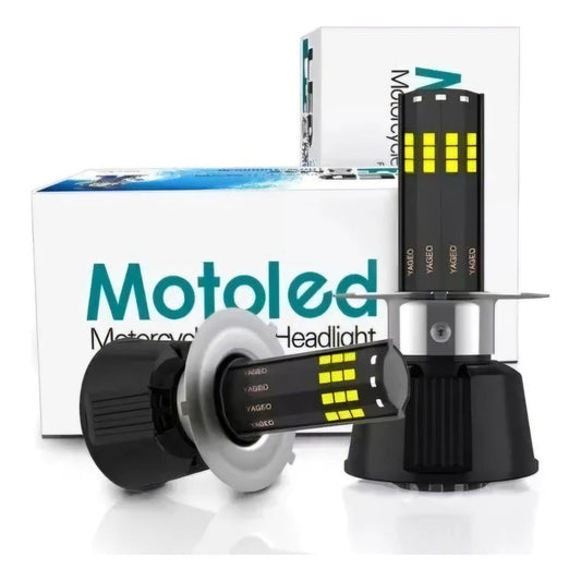 Bombillo Led H4 Motoled Original 8 Caras 12000 Lm Ac / Dc