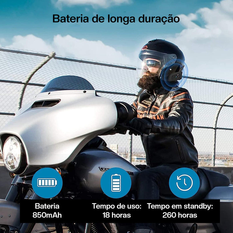 Intercomunicador Casco Moto Ejeas V6 PRO+