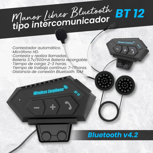 🎧Manos Libres Bluetooth tipo Intercomunicador📲🎶 Envío GRATIS 🔥